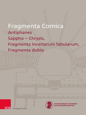 cover image of FrC 19.3 Antiphanes frr. 194–330